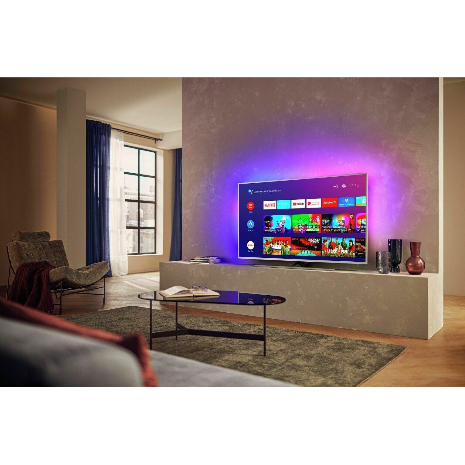 Refurbished Philips 50 Inch 50PUS8505 Smart 4K Ultra HD LED TV with HDR, UK