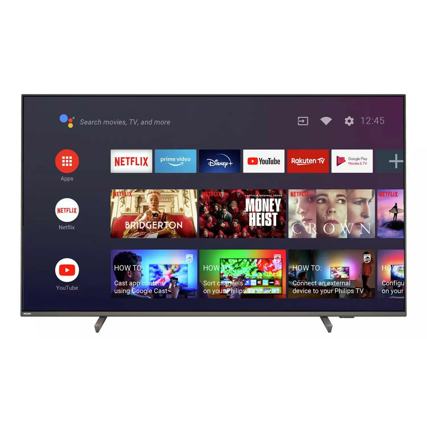 Philips 65 Inch 65PUS8106 Smart 4K UHD HDR LED Ambilight TV (No Stand)