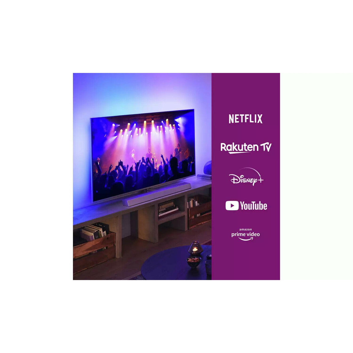 Philips Ambilight 43 Inch 4K UHD Smart TV - 43PUS8536 - Refurbished Excellent