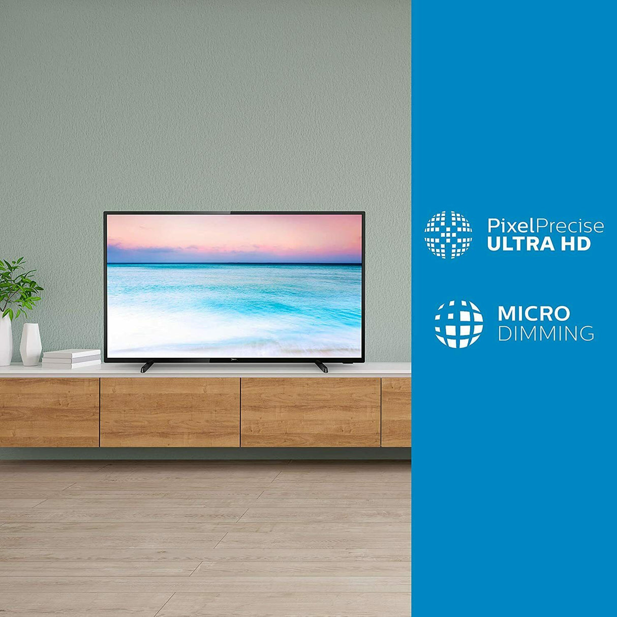 Refurbished Philips 70PUS6504/12 70-Inch 4K UHD Smart TV HDR - Missing TV Stand