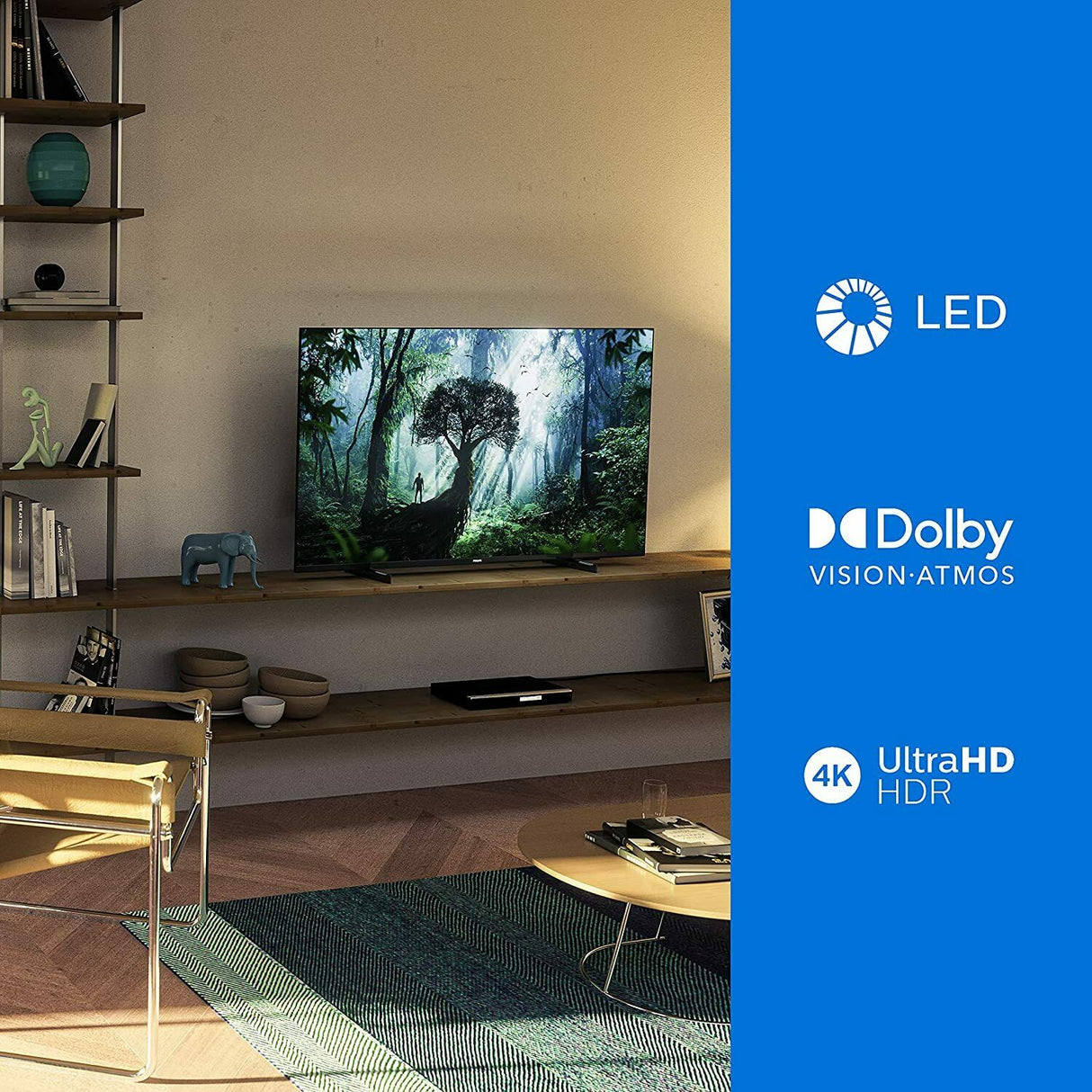 Philips 43 Inch 43PUS7506 Smart 4K UHD HDR LED Freeview TV - Refurbished Pristine