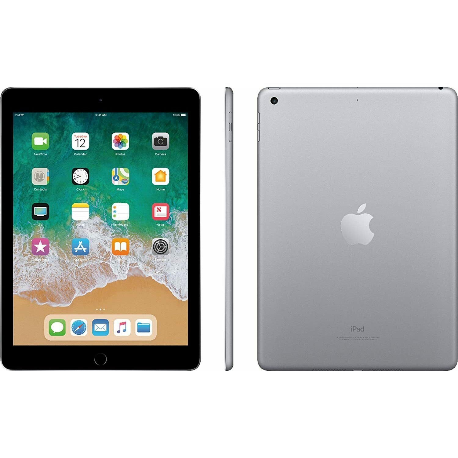 Apple iPad 5th Generation 9.7" 128GB Wi-Fi 2017 Space Grey 12 Months Warranty
