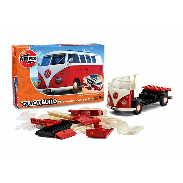 Airfix Quickbuild VW Camper Van - Red - Pristine