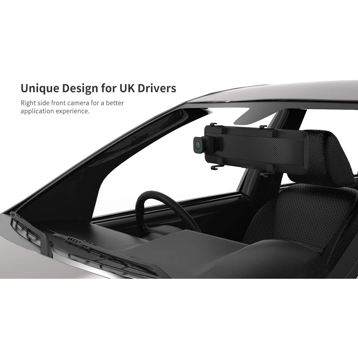 Autosoct 2K Dual Mirror Dash Cam with GPS and 12" IPS Touch Screen
