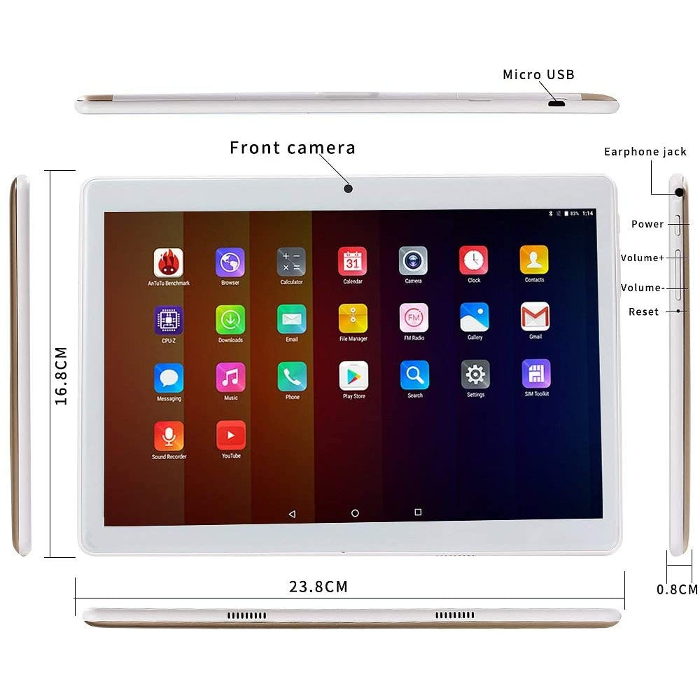 MaiTai 10 Inch Tablet Pc Android 7.0 2560X1600 IPS Tablets PC