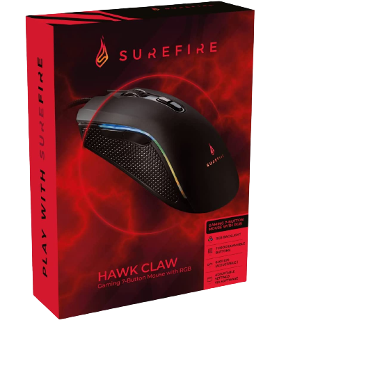 SureFire Hawk Claw Gaming 7-Button Gaming Mouse