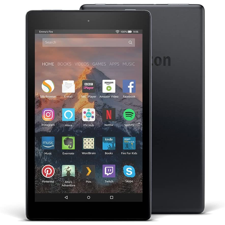 Fire HD 8 Tablet with Alexa, 8" HD Display, 16 GB, Black