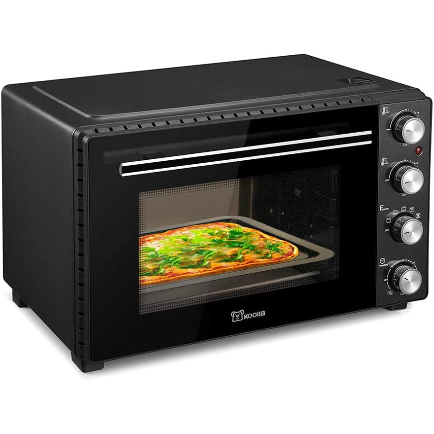 Koolla Mini Oven 35 Litres Electric Oven 3D Recirculation 1700 Watts, Black