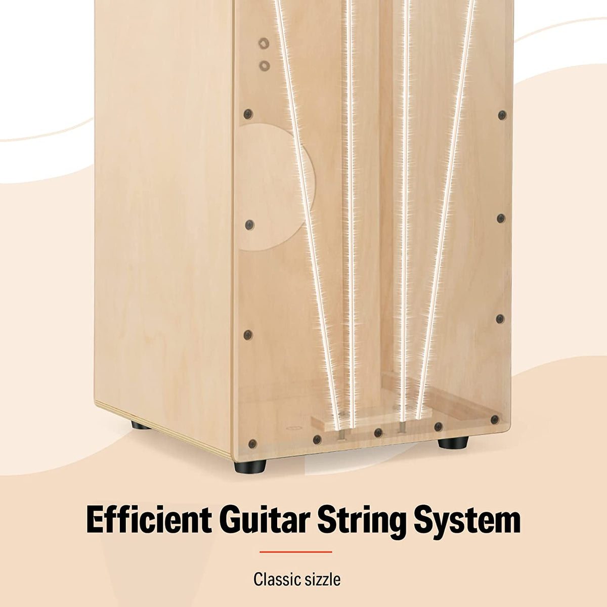 Percussion Instrument For Beginners Donner DCD-1 Cajon Drum - Full-Size ...