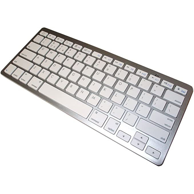 LMS Data Bluetooth Keyboard KBD-BT-S BK3001 - Silver - Pristine