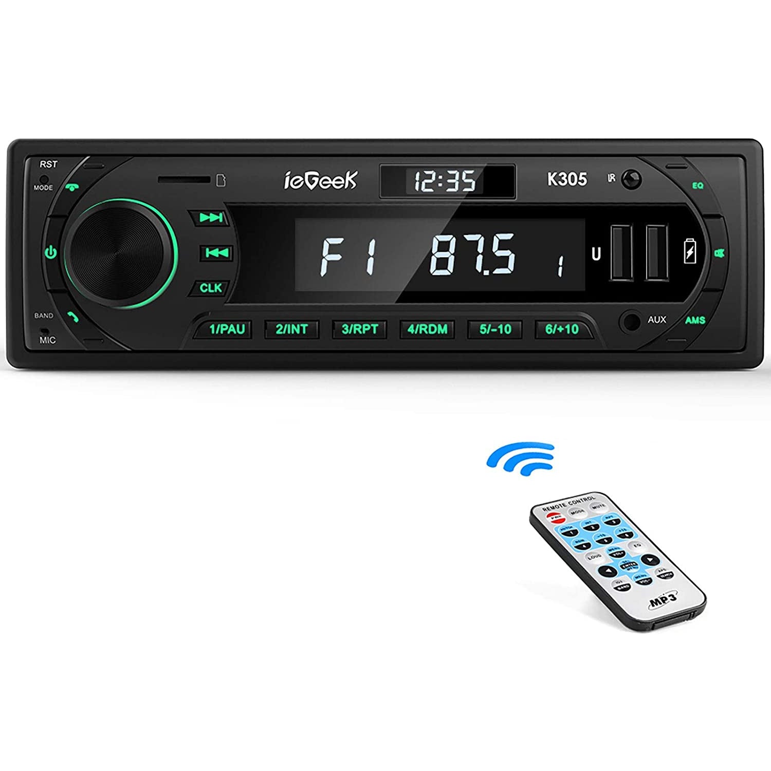 ieGeek K305 Car MP3 Player - Black