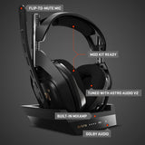 ASTRO Gaming A50 Wireless Gaming Headset + Charging Base Station - Black/Gold