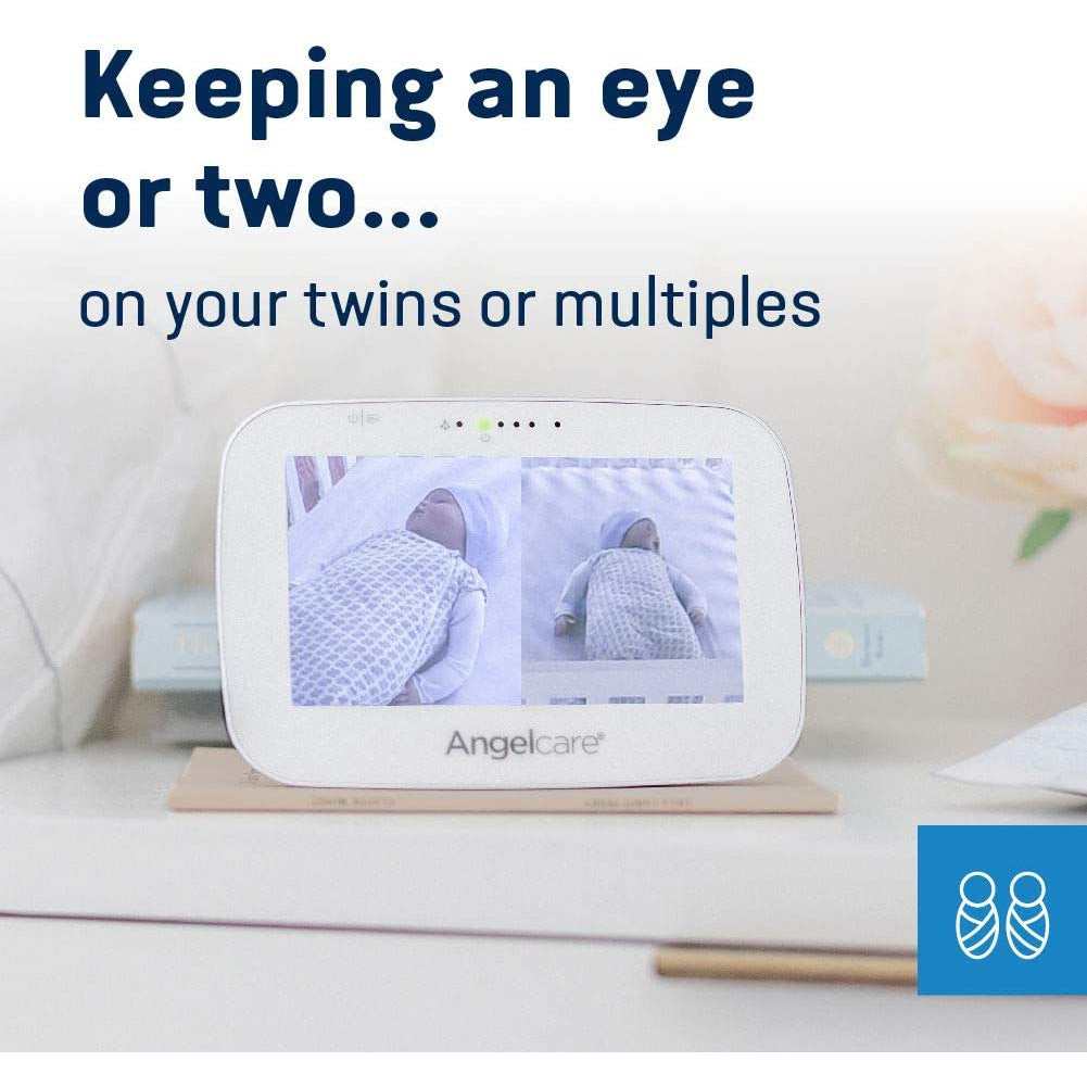 Angelcare AC527 Baby Movement, Sound and Video Monitor - White