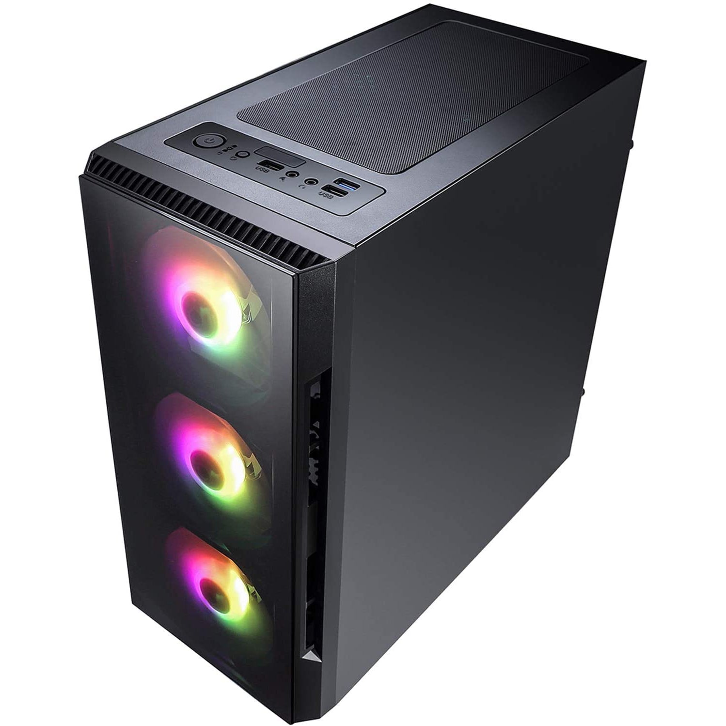 Vibox CiT Flash Gaming PC, AMD Ryzen 5, 16GB RAM, 1TB + 240SSD, Nvidia GeForce RTX 3060, Black