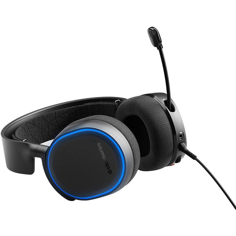 SteelSeries Arctis 5 Gaming Headset, RGB Illumination, PC and PlayStation, Black