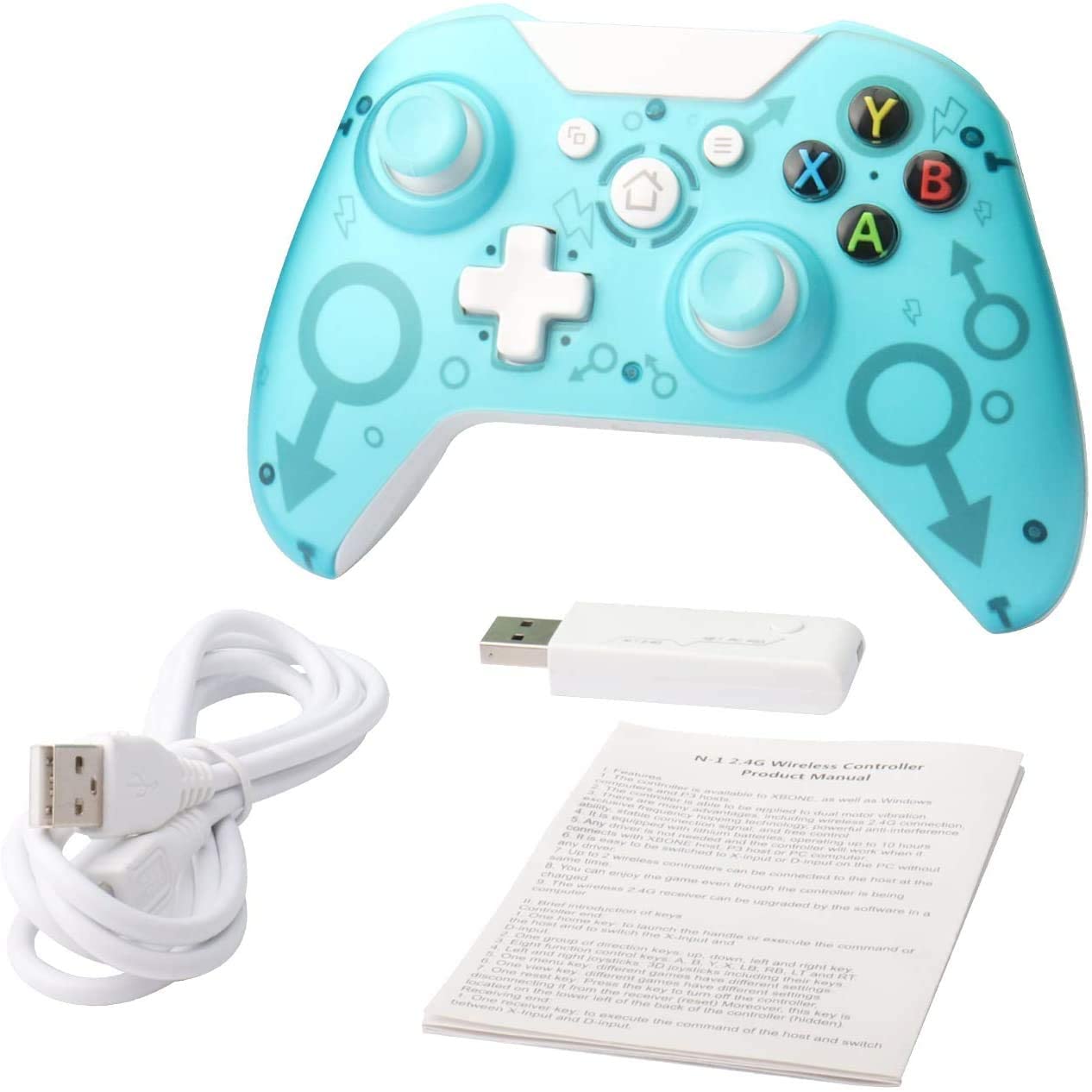 N-1 Wired Xbox One / PC / PS3 Controller - Blue