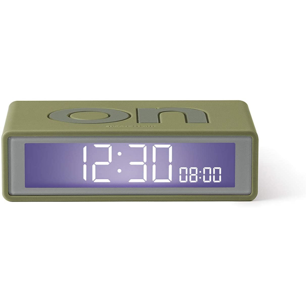 Lexon Flip Plus Travel Mini Reversible LCD Alarm Clock Radio Controlled Touch Sensor Light