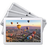 Dragon Touch 10 Inch Tablet,16GB ROM Storage, Quad-Core Processor, 10.1 IPS HD Display, Micro HDMI, Android Tablets 5G Wi-Fi, Sliver