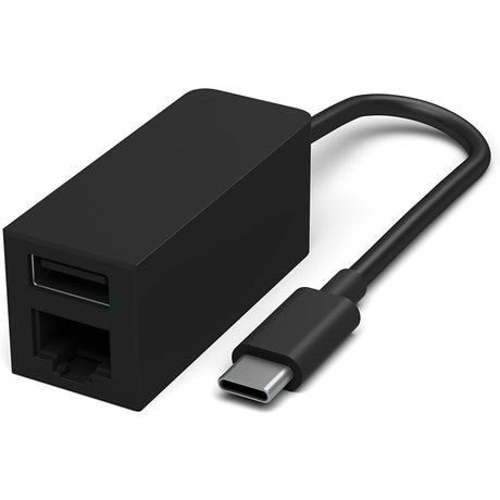 Microsoft USB-C to Ethernet and USB 3.0 Adapter JWL-00002 - Black