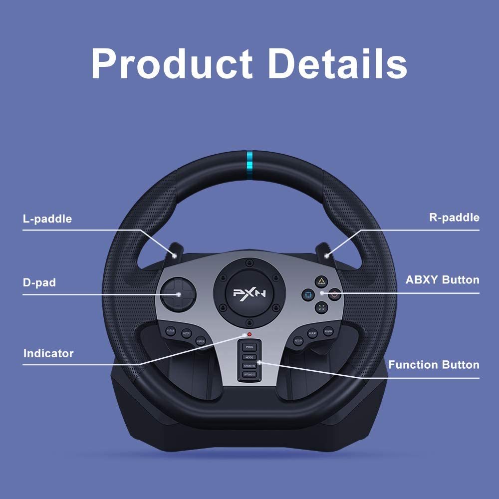 Review  Multi-System Racing Wheel -- PXN-V9 – PXNgamer