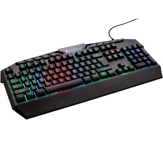 Surefire KingPin RGB Gaming Multimedia QWERTY Keyboard - New