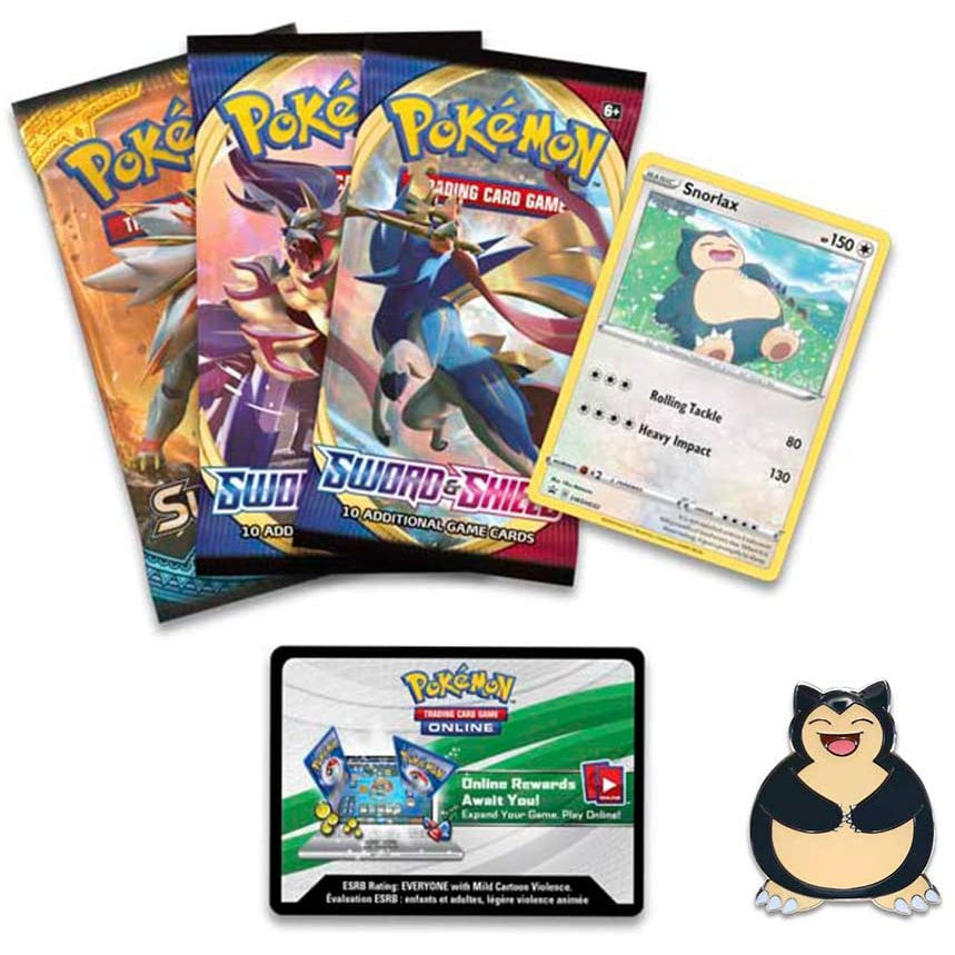 Pokemon Trading Card Game Snorlax Pin Collection
