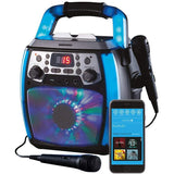 Daewoo Bluetooth Portable Karaoke Machine with 2 Wired Microphones
