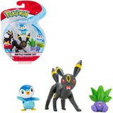 Pokemon Battle Figure Set - Piplup, Oddish & Umbreon