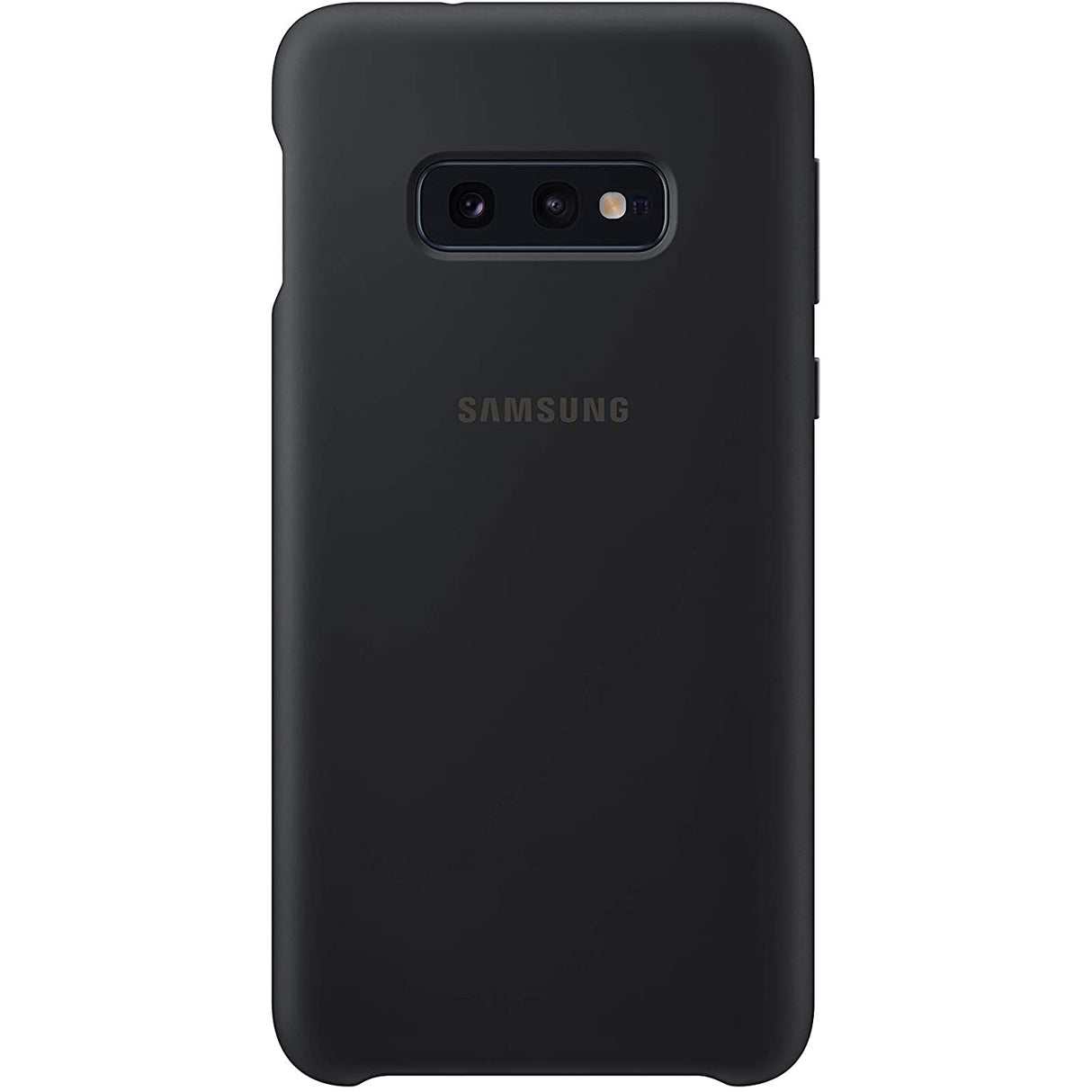 Samsung Galaxy S10e Soft Touch Silicon Cover - White / Black