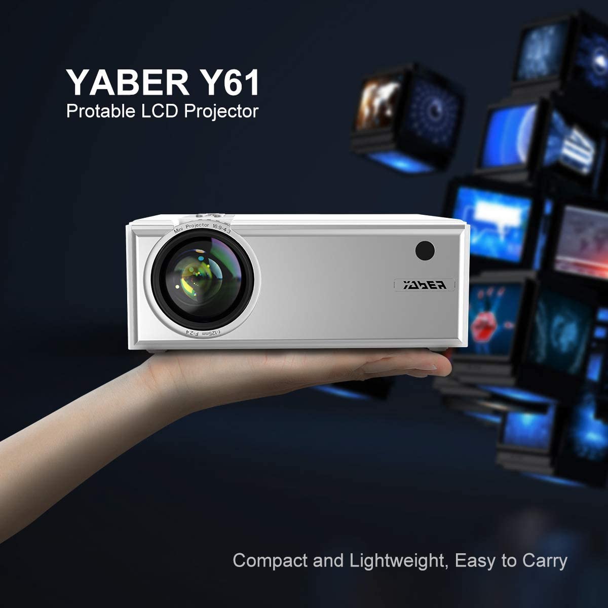YABER Y61 Mini Wi-Fi Projector