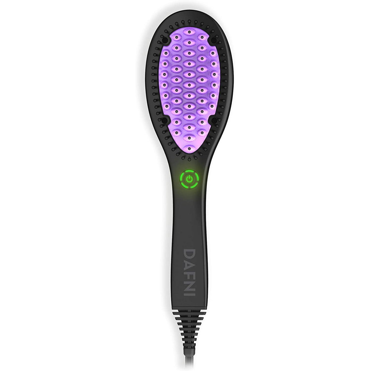 Dafni Hair Straightening Brush, Styles Hair Up to 10 Times Faster Than a Flat Iron, EU Plug, Black