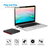 Rioddas External CD Drive, USB 3.0 Portable CD Drive For Laptop, Desktop & MacBook
