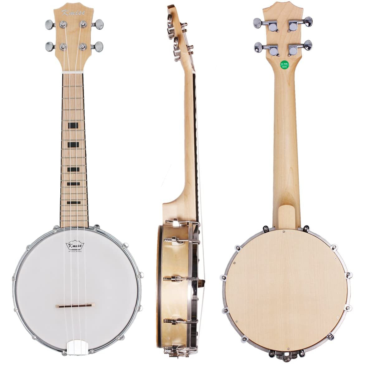 Kmise Banjo Ukulele 4 String Concert Banjo