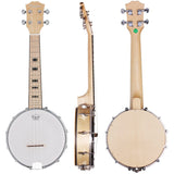 Kmise Banjo Ukulele 4 String Concert Banjo