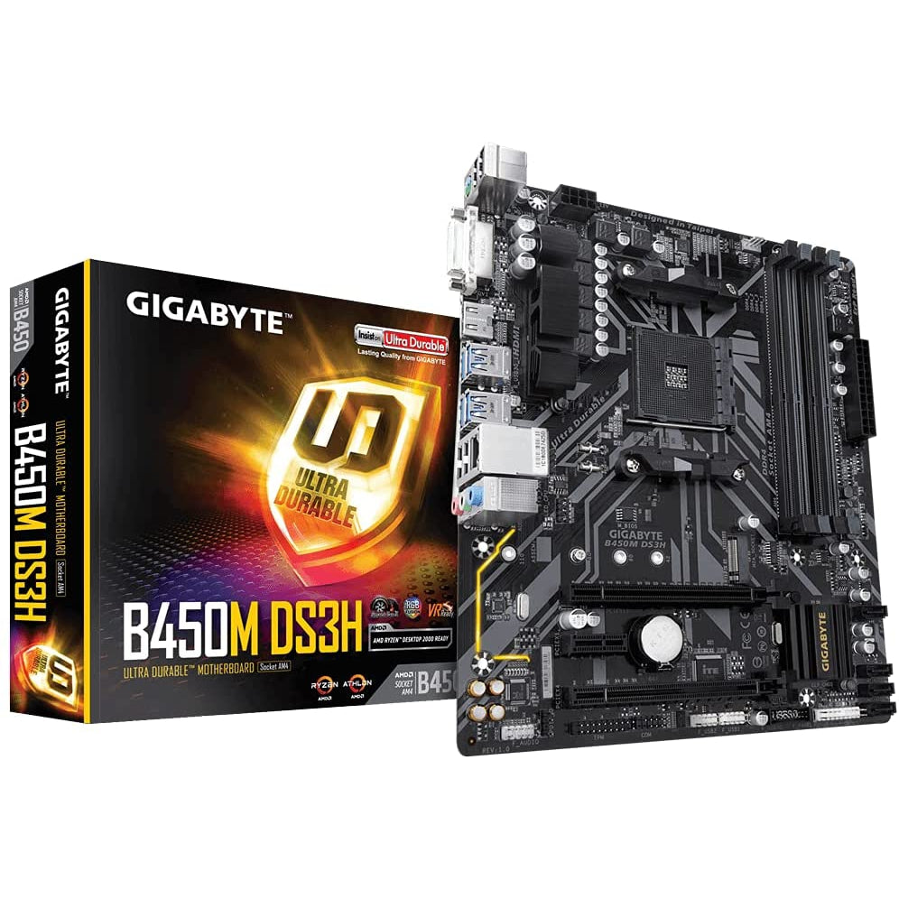 Gigabyte B450M DS3H (Socket AM4/B450/DDR4/S-ATA 600/Micro ATX) Bios - F61c