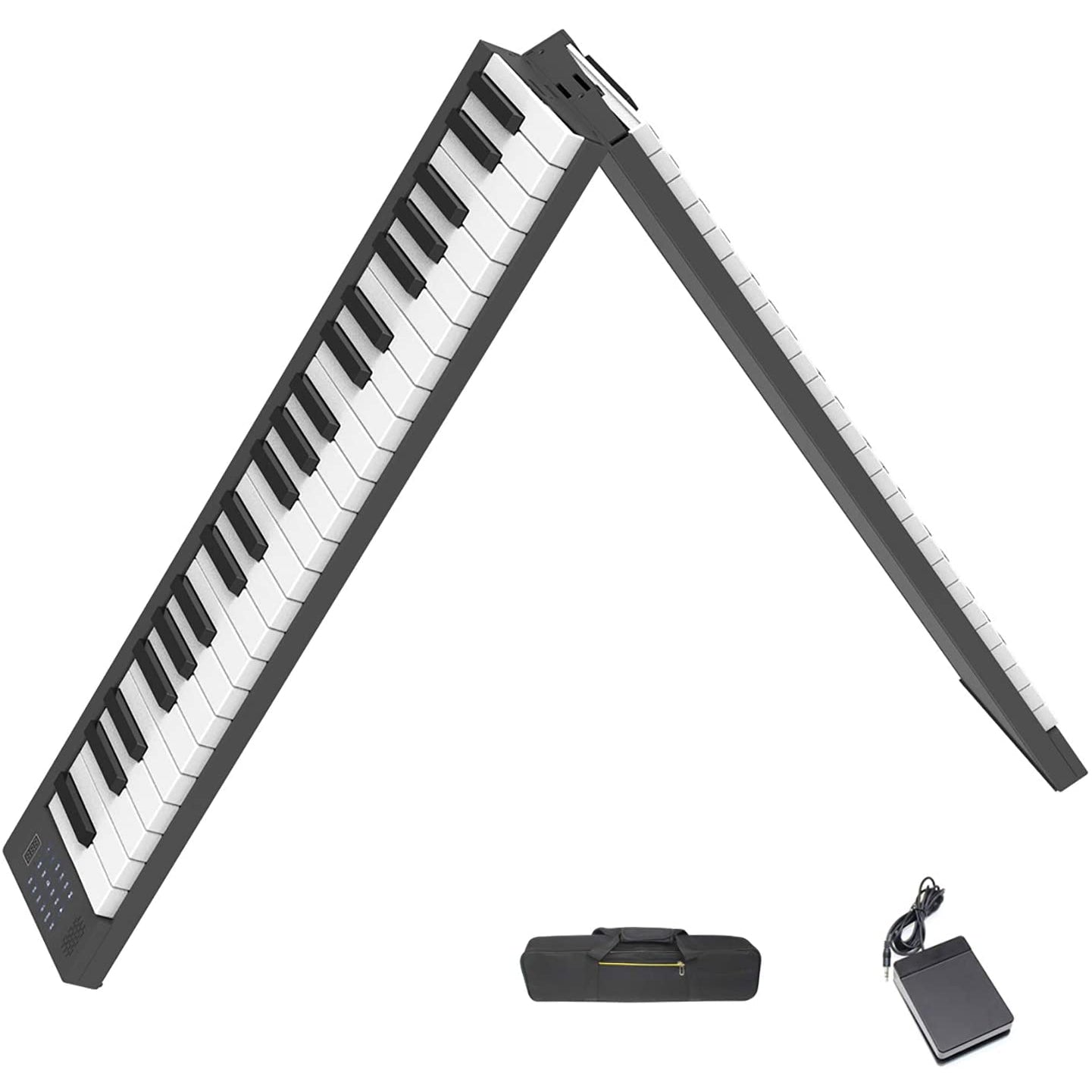 Veetop 88 Key Folding Beginner Digital Piano with Bluetooth for Kids and Adults