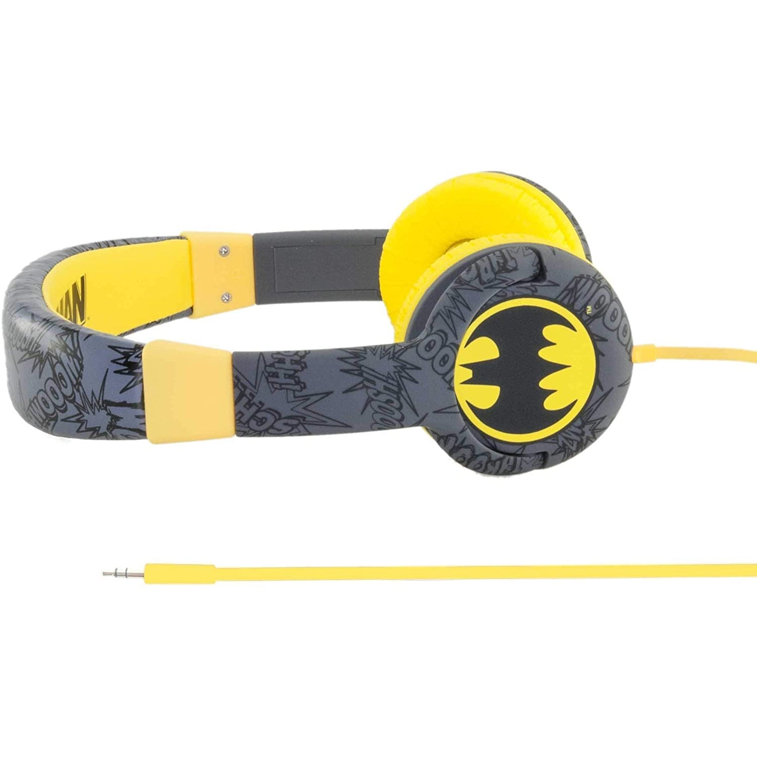 DC Batman Kids Stereo Headphones - DC0349 - Black / Yellow