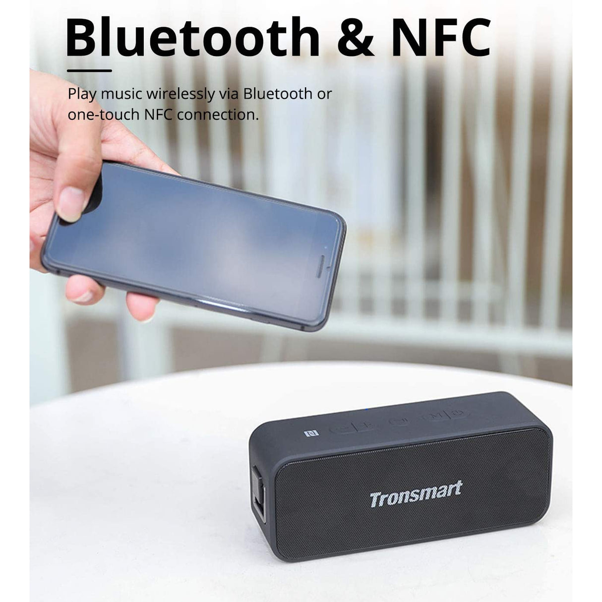 Tronsmart T2 Plus Portable Speaker with 24 Hours Playtime, IPX7 Waterproof Wireless Bluetooth 5.0 Speaker, Voice Assistant, Alexa