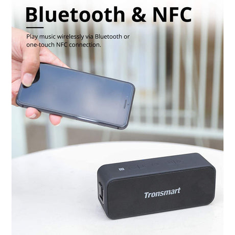 Tronsmart T2 Plus Portable Speaker with 24 Hours Playtime, IPX7 Waterproof Wireless Bluetooth 5.0 Speaker, Voice Assistant, Alexa