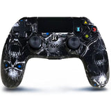 Black Skull Series Dual Vibration High Performance Gaming Controller for Playstation 4 /Pro/Slim/PC with Audio Function
