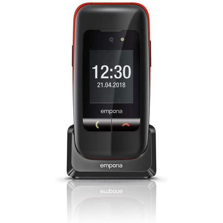Emporia One Flip Phone 2G 2.4" - Black/Red - Refurbished Excellent