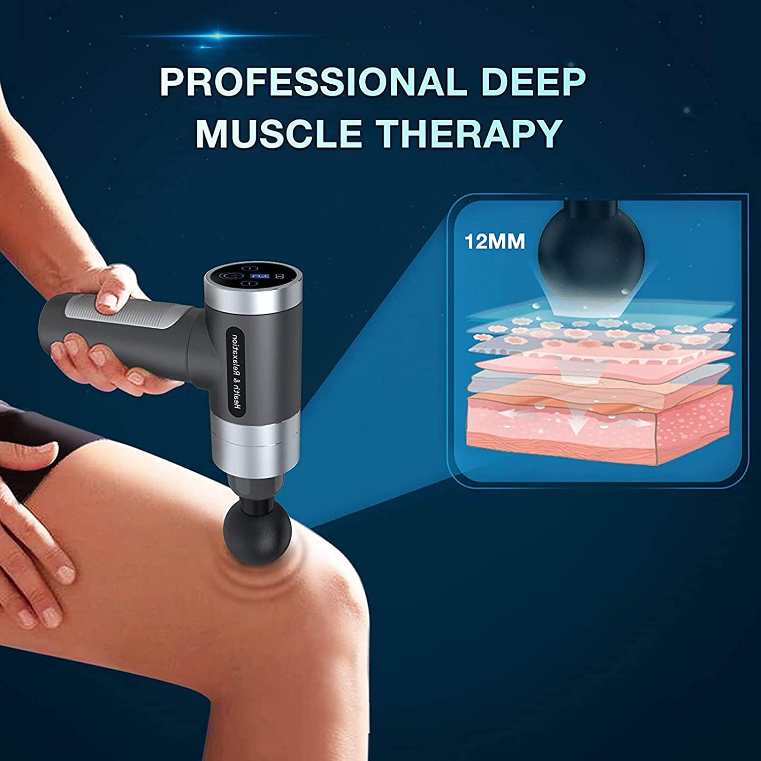 AMOS Vibration Massage Device - Blue