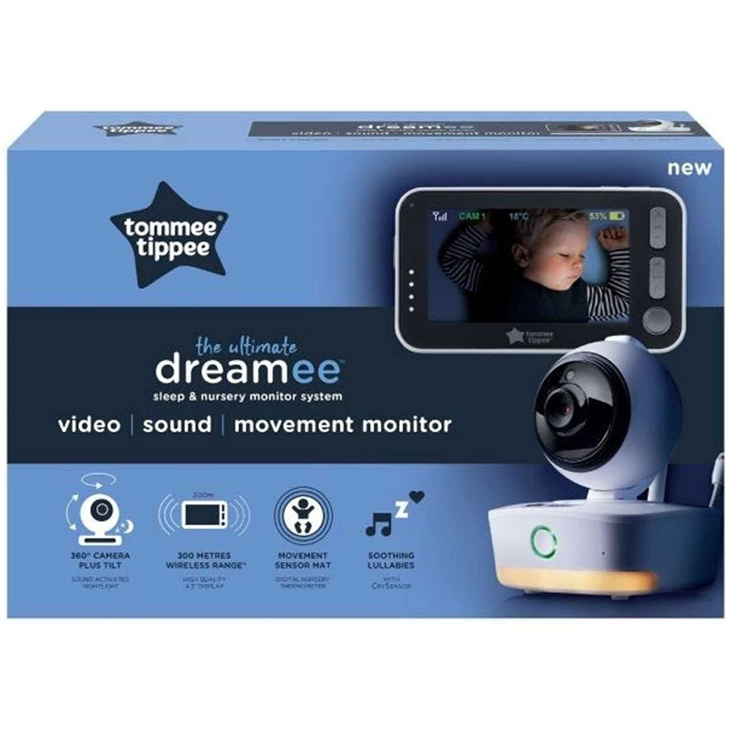 Tommee Tippee The Ultimate Dreamee Sleep & Nursery Monitor System - Refurbished Pristine