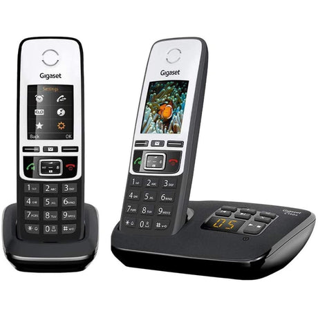 Gigaset C190A Premium Cordless Home Phone with Answer Machine and Call Block - Single, Duo & Trio