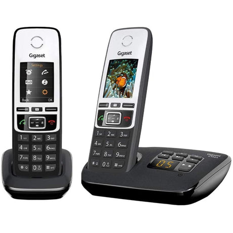 Gigaset C190A Premium Cordless Home Phone with Answer Machine and Call Block - Trio - Refurbished Pristine