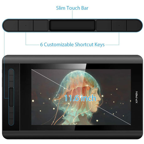 XP-Pen Artist12 11.6" Graphics Drawing Tablet Monitor Pen Display, Black