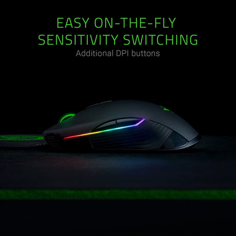 Razer Lancehead Tournament Edition Gaming Mouse, Black