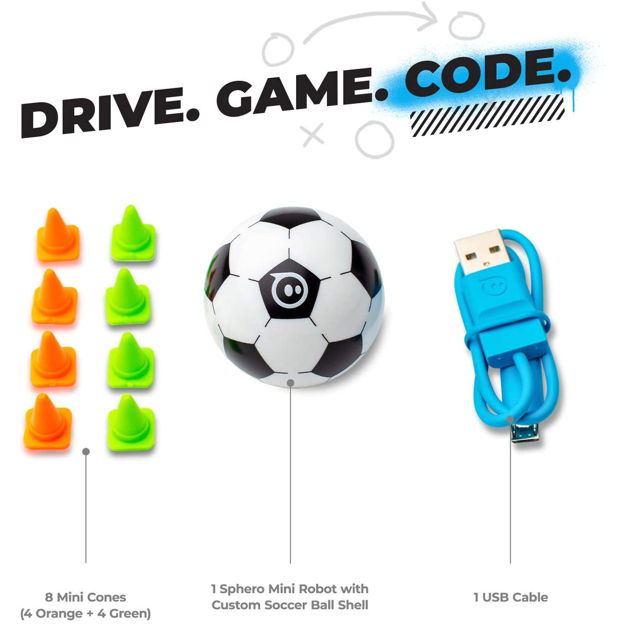 Sphero Mini Soccer: App-Controlled Robot Ball,STEM Learning & Coding Toy