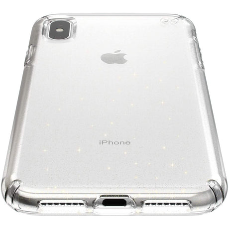 Speck Presidio Clear & Glitter Case for iPhone XS Max - Clear/Gold Glitter