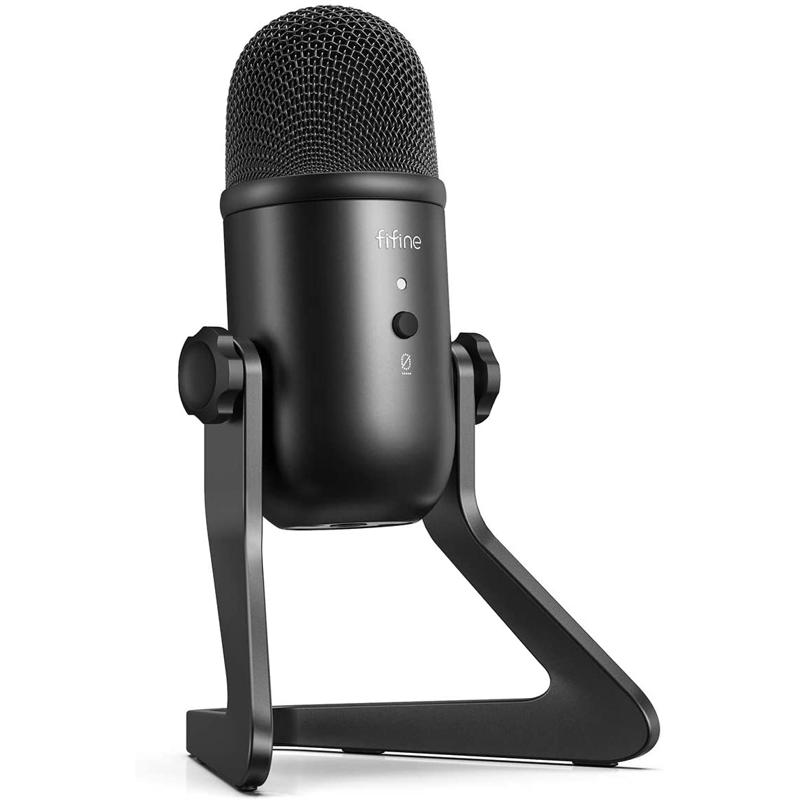 Fifine USB Microphone Streaming Computer Microphone with Headphone Output&Volume Control